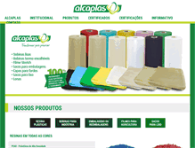 Tablet Screenshot of alcaplas.com.br